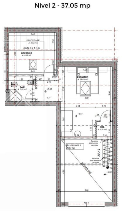 Apartament cu 3 Camere et. 2 - Vila cu design modern în Cristian-Sibiu