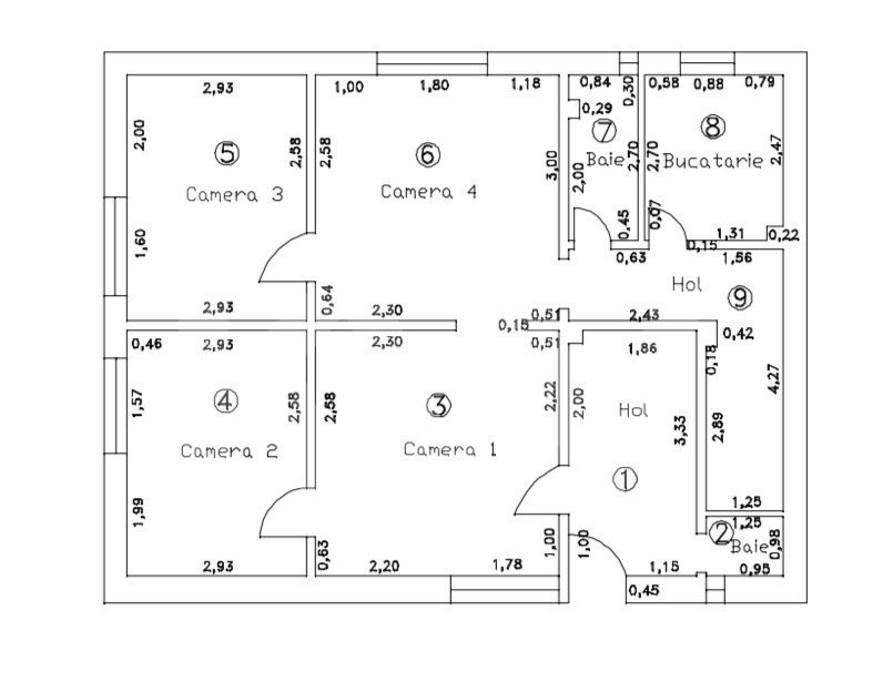 Spatiu de birouri de închiriat - suprafață utilă 82 mp, 4 camere