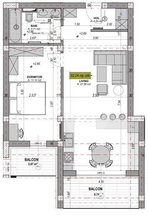 Apartament - Zona Industrială Vest - Încălzire în pardoseală