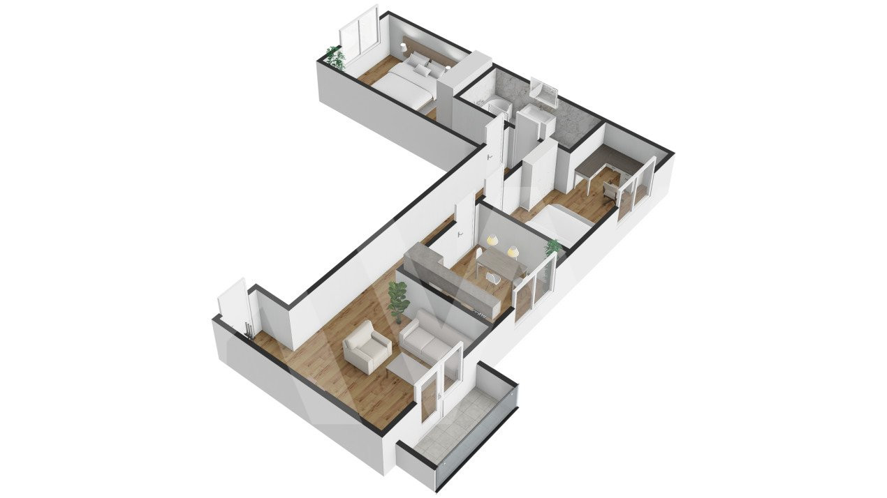 Apartament 3 camere - Nou - Selimbar - Etaj 2