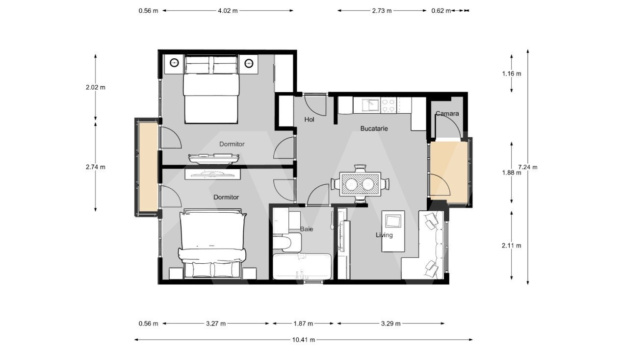 Apartament 3 camere - Nou - Gradina - zona Shopping City Sibiu 