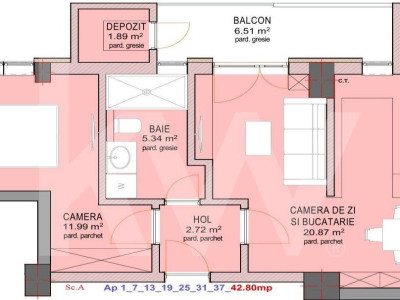 Apartament 2 camere - Nou - Decomandat - zona Doamna Stanca - La cheie