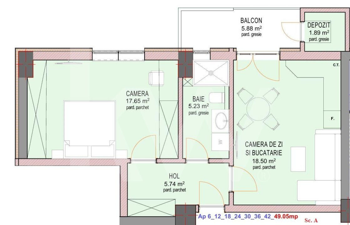 Apartament 2 camere - Nou - Decomandat - zona Doamna Stanca - La cheie