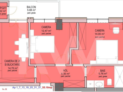 Apartament 2 camere - Nou - Decomandat - zona Doamna Stanca - La cheie