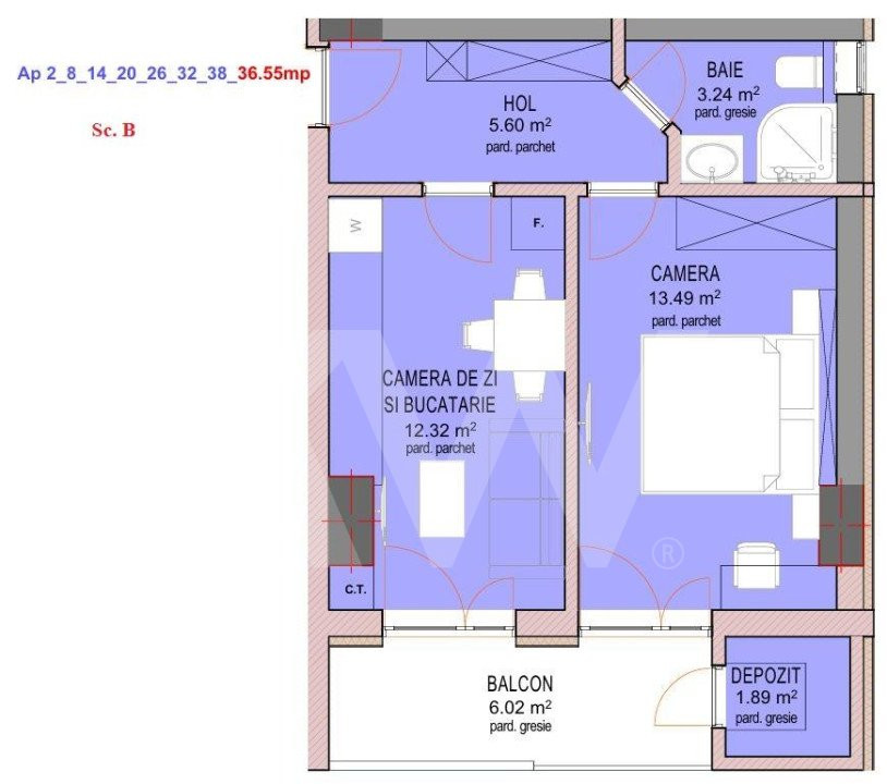 Apartament 2 camere - Nou - Decomandat - zona Doamna Stanca - La cheie