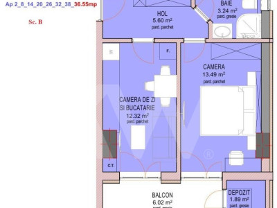 Apartament 2 camere - Nou - Decomandat - zona Doamna Stanca - La cheie