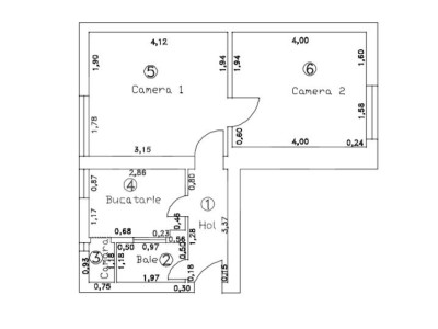 Apartament 2 camere de vânzare - zonă ultracentrală!