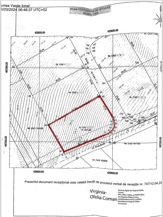 Vânzare Teren 929 mp cu Autorizație de Construire în Cisnădioara